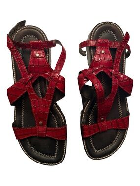 Women's Red Gladiator Sandals